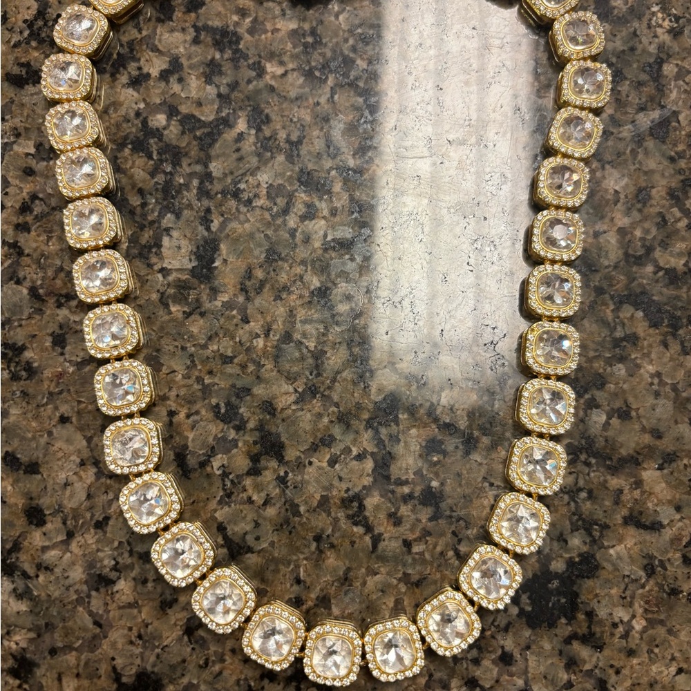 Elegant Gold and Silver Crystal Necklace for DOGS!